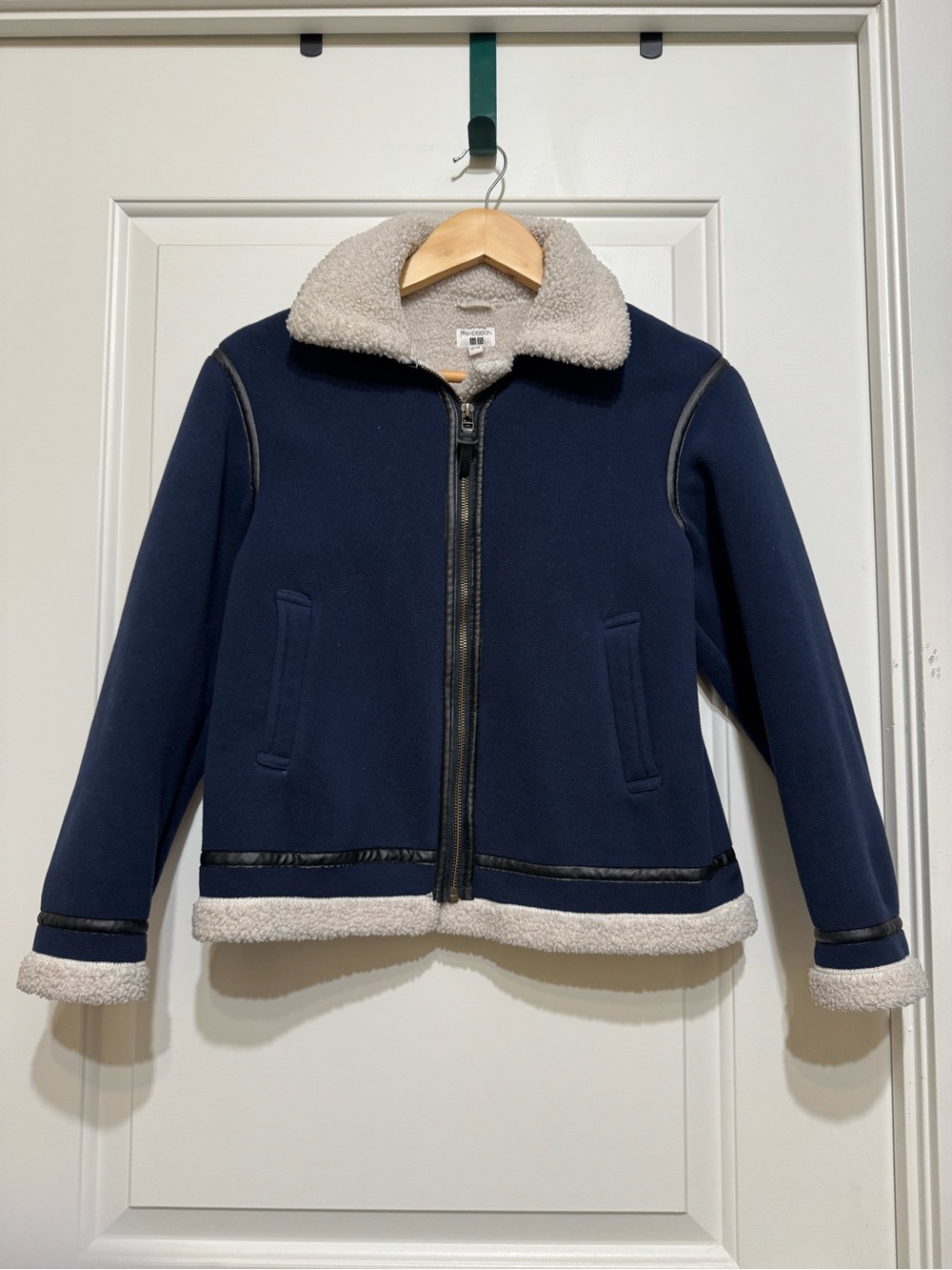 JW ANDERSON x Uniqlo Navy Jacket with Cream Sherpa Collar